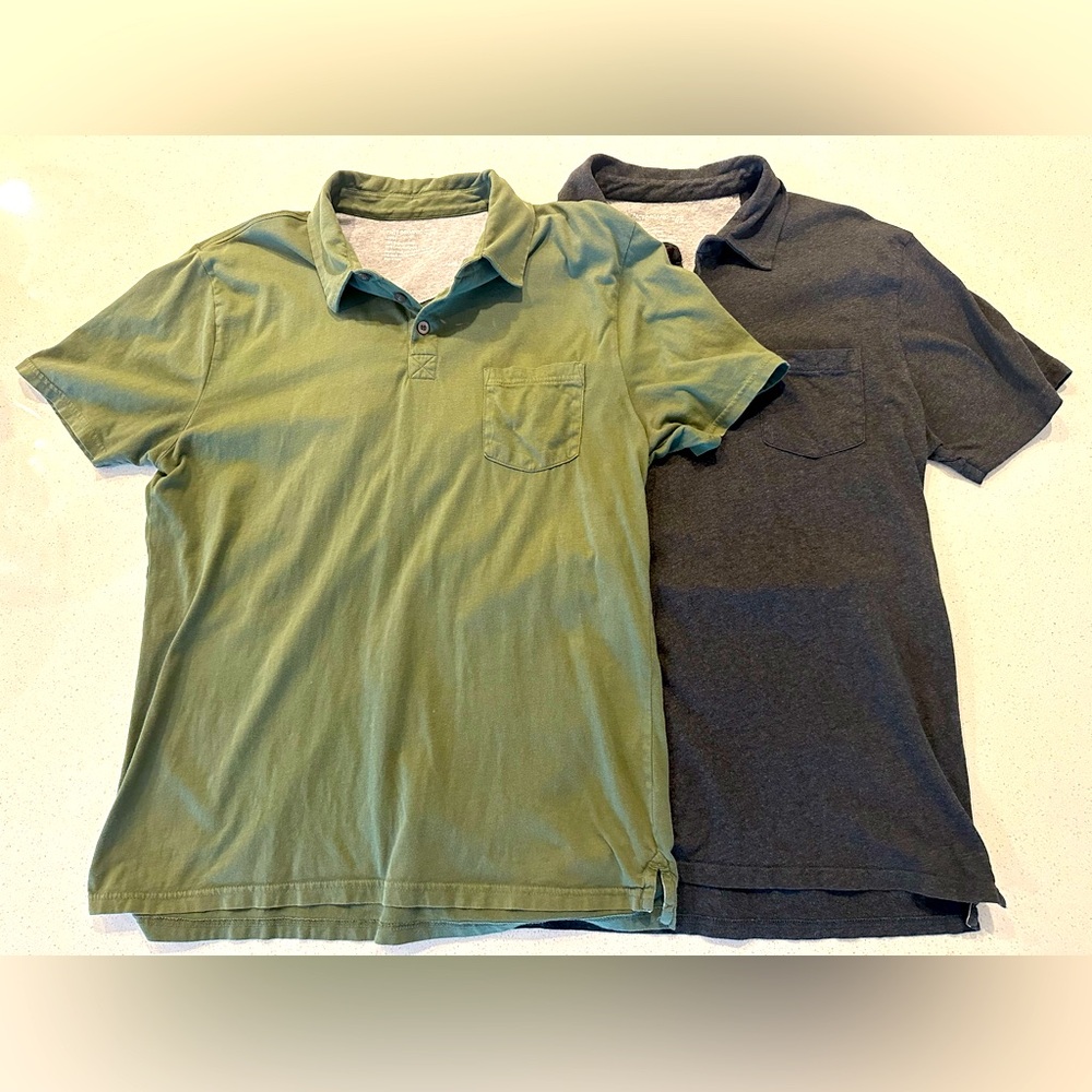 Bundle of Two Pact Organic Men’s Polo shirts size Lage